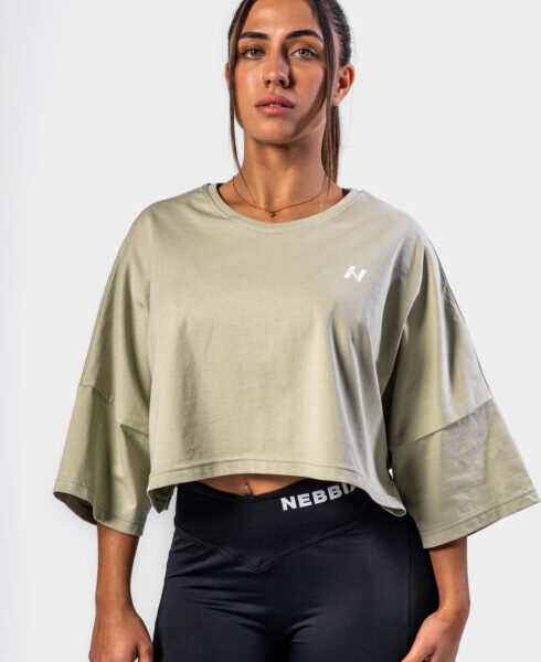 Oversized Cropped Tee JUST FLOW 431