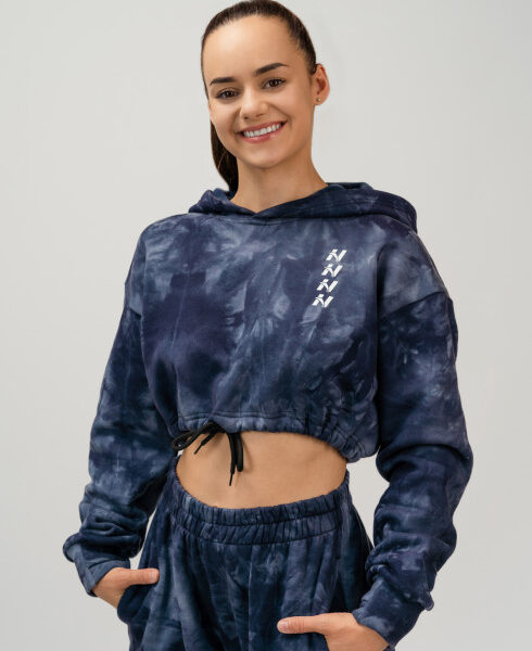 Blue Cropped Hoodie NEBBIA RE-FRESH