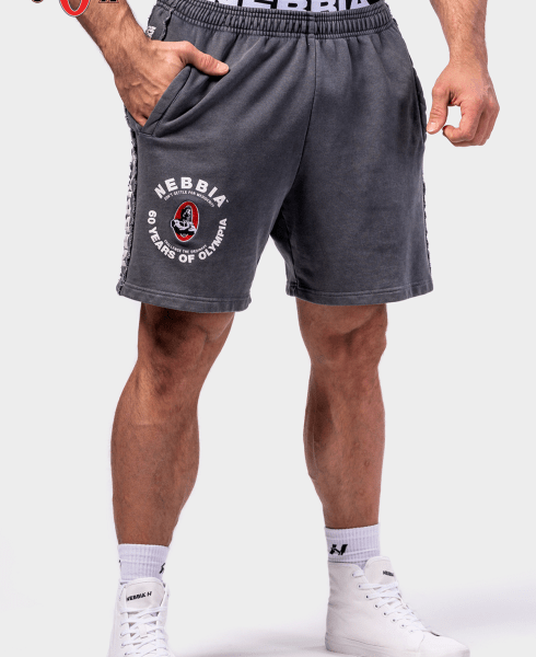 Black Washed Sweat Shorts LEGEND