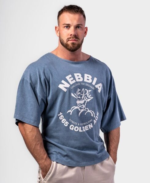 Blue Washed Rag Top T-Shirt GOLDEN AGE