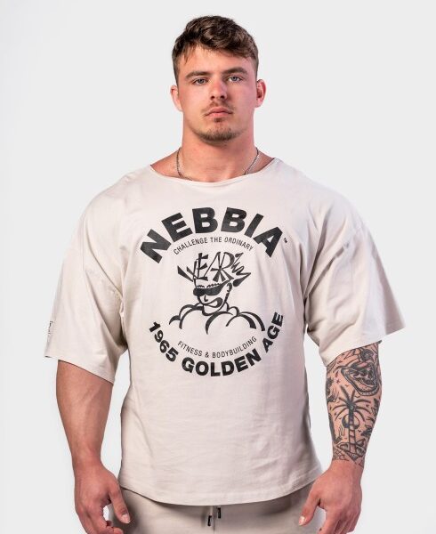 Light Grey Washed Rag Top T-Shirt GOLDEN AGE