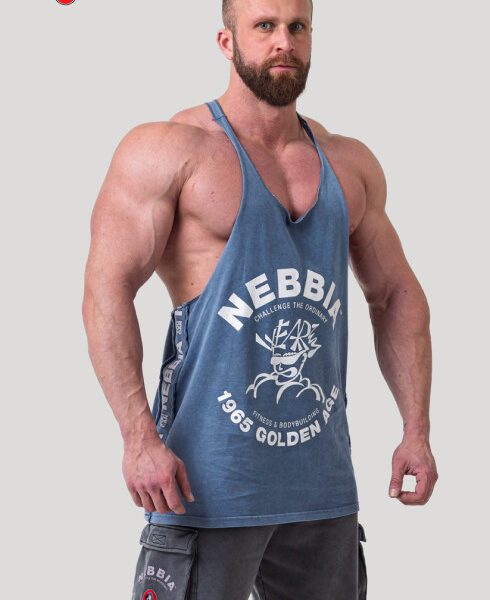 Blue Washed Muscle Back Stringer GOLDEN AGE
