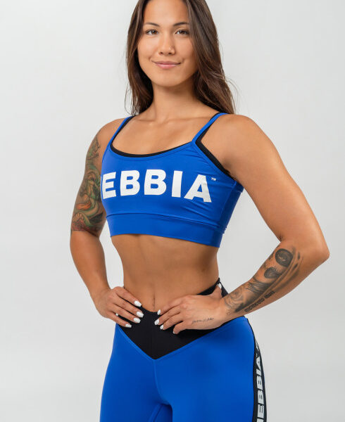 Blue Double Layer Light-Support Sports Bra FLEX