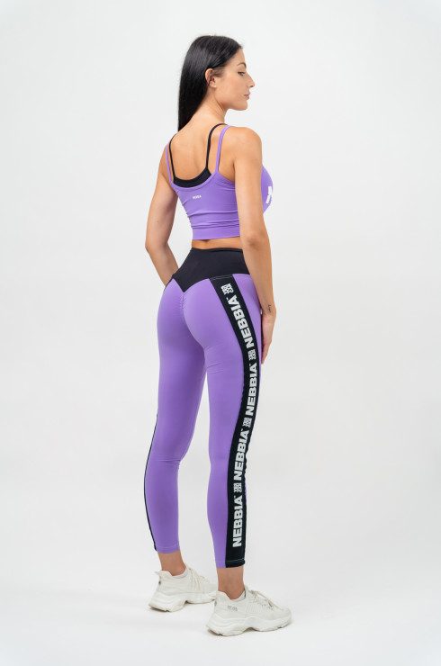 Lila High Rise Leggings with Side Stripe ICONIC - Image 8