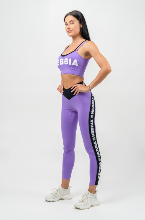 Lila High Rise Leggings with Side Stripe ICONIC - Image 9