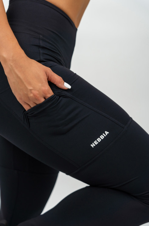 Black High Waisted Leggings LEG DAY GOALS - Image 5