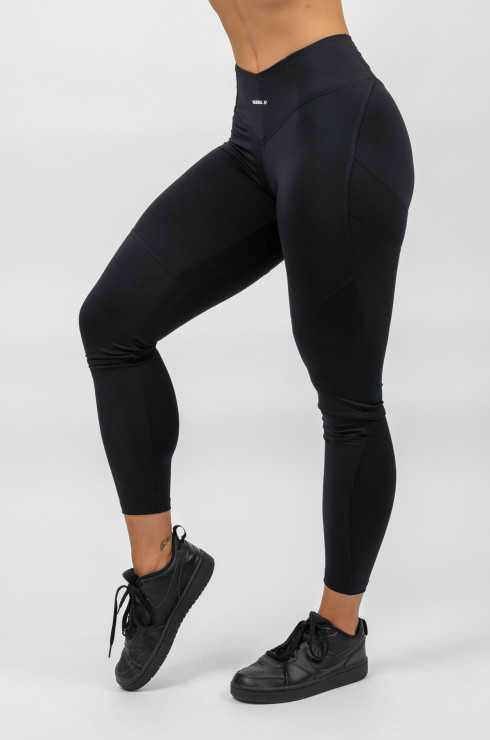 Black High Waisted Shaping Leggings GLUTE PUMP - Image 2