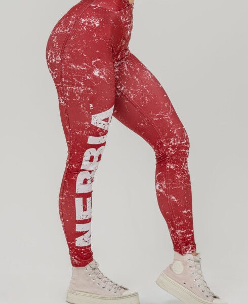 Red Eco-Friendly Workout Leggings ROUGH GIRL